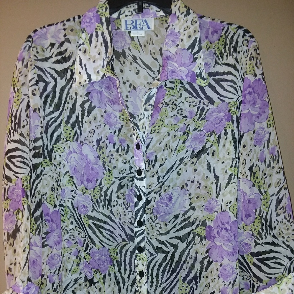 💲5/$25💲BEA Classics Ladies Blouse Size XL